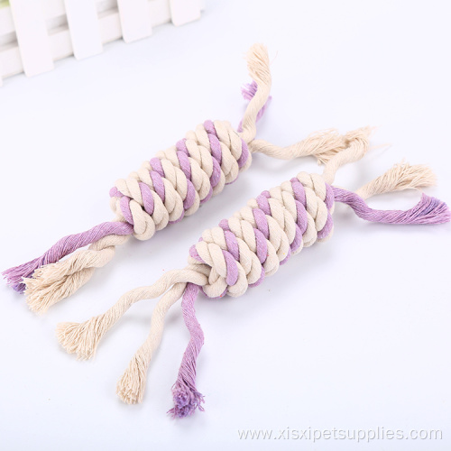 Factory Sell Candy Cotton Rope Chew Pet Toy
